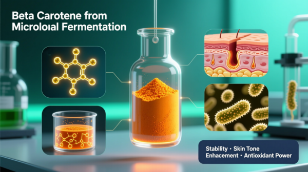 Порошок бета-каротина: технология ферментации для улучшения тонуса кожи и антиоксидантных свойств.