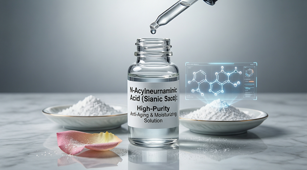 N-ацетилнейраминовая кислота (сиаловая кислота): высокочистый омолаживающий и увлажняющий раствор.